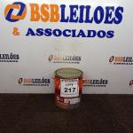 LOTE 217 - 01 LATA DE TINTA ESMALTE SINTÉTICO PARA MADEIRA E METAL 3,6L NA COR BRILHANTE VERMELHO MARCA SUVINIL (NOVO).  (NO ESTADO) ATENÇÃO! FAZER A VISITAÇÃO ANTES DE ARREMATAR, NÃO SABEMOS SE FUNCIONA. LEILÃO NÃO TEM GARANTIA E NEM DEVOLUÇÃO, SUJEITO A POSSÍVEIS AVARIAS VISÍVEIS/OCULTAS E/OU AUSÊNCIA DE COMPONENTES.