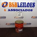 LOTE 281 - 01 LATA DE TINTA ESMALTE SINTÉTICO PARA MADEIRA E METAL 3,6L NA COR BRILHANTE VERMELHO MARCA SUVINIL (NOVO).  (NO ESTADO) ATENÇÃO! FAZER A VISITAÇÃO ANTES DE ARREMATAR, NÃO SABEMOS SE FUNCIONA. LEILÃO NÃO TEM GARANTIA E NEM DEVOLUÇÃO, SUJEITO A POSSÍVEIS AVARIAS VISÍVEIS/OCULTAS E/OU AUSÊNCIA DE COMPONENTES.