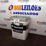 LOTE 279 - 01 BALDE DE TINTA SUVINIL INTERIOR NA COR BRANCO FOSCO 18L.  (NO ESTADO) ATENÇÃO! FAZER A VISITAÇÃO ANTES DE ARREMATAR, NÃO SABEMOS SE FUNCIONA. LEILÃO NÃO TEM GARANTIA E NEM DEVOLUÇÃO, SUJEITO A POSSÍVEIS AVARIAS VISÍVEIS/OCULTAS E/OU AUSÊNCIA DE COMPONENTES.