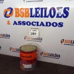 LOTE 281 - 01 LATA DE TINTA ESMALTE SINTÉTICO PARA MADEIRA E METAL 3,6L NA COR BRILHANTE VERMELHO MARCA SUVINIL (NOVO).  (NO ESTADO) ATENÇÃO! FAZER A VISITAÇÃO ANTES DE ARREMATAR, NÃO SABEMOS SE FUNCIONA. LEILÃO NÃO TEM GARANTIA E NEM DEVOLUÇÃO, SUJEITO A POSSÍVEIS AVARIAS VISÍVEIS/OCULTAS E/OU AUSÊNCIA DE COMPONENTES.