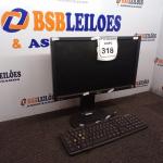 LOTE 318 - 01 MONITOR LG COM TECLADO.  (NO ESTADO) ATENÇÃO! FAZER A VISITAÇÃO ANTES DE ARREMATAR, NÃO SABEMOS SE FUNCIONA. LEILÃO NÃO TEM GARANTIA E NEM DEVOLUÇÃO, SUJEITO A POSSÍVEIS AVARIAS VISÍVEIS/OCULTAS E/OU AUSÊNCIA DE COMPONENTES.