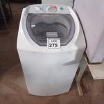 LOTE 275 - 01 MÁQUINA DE LAVAR ROUPAS ELECTROLUX 6KG 220VOLTS. (NO ESTADO) ATENÇÃO! FAZER A VISITAÇÃO ANTES DE ARREMATAR, NÃO SABEMOS SE FUNCIONA. LEILÃO NÃO TEM GARANTIA E NEM DEVOLUÇÃO, SUJEITO A POSSÍVEIS AVARIAS VISÍVEIS/OCULTAS E/OU AUSÊNCIA DE COMPONENTES.