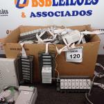 LOTE 120 - 01 LOTE COM ELETRÔNICOS DIVERSOS. (NO ESTADO) ATENÇÃO! FAZER A VISITAÇÃO ANTES DE ARREMATAR, NÃO SABEMOS SE FUNCIONA. LEILÃO NÃO TEM GARANTIA E NEM DEVOLUÇÃO, SUJEITO A POSSÍVEIS AVARIAS VISÍVEIS/OCULTAS E/OU AUSÊNCIA DE COMPONENTES.