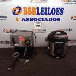 LOTE 133 - 01 CAFETEIRA INCOMPLETO E 01 PANELA DE ARROZ. (NO ESTADO) ATENÇÃO! FAZER A VISITAÇÃO ANTES DE ARREMATAR, NÃO SABEMOS SE FUNCIONA. LEILÃO NÃO TEM GARANTIA E NEM DEVOLUÇÃO, SUJEITO A POSSÍVEIS AVARIAS VISÍVEIS/OCULTAS E/OU AUSÊNCIA DE COMPONENTES.