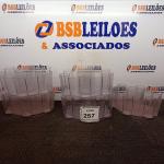 LOTE 257 - 05 BALDES COMBO EM ACRÍLICO.  (NO ESTADO) ATENÇÃO! FAZER A VISITAÇÃO ANTES DE ARREMATAR, NÃO SABEMOS SE FUNCIONA. LEILÃO NÃO TEM GARANTIA E NEM DEVOLUÇÃO, SUJEITO A POSSÍVEIS AVARIAS VISÍVEIS/OCULTAS E/OU AUSÊNCIA DE COMPONENTES.
