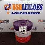 LOTE 238 -  01 BALDE DE TINTA HIDRO TINTAS ACRÍLICA NA COR BRANCO GELO. (NO ESTADO) ATENÇÃO! FAZER A VISITAÇÃO ANTES DE ARREMATAR, NÃO SABEMOS SE FUNCIONA. LEILÃO NÃO TEM GARANTIA E NEM DEVOLUÇÃO, SUJEITO A POSSÍVEIS AVARIAS VISÍVEIS/OCULTAS E/OU AUSÊNCIA DE COMPONENTES.
