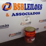 LOTE 281 - 01 LATA DE TINTA ESMALTE SINTÉTICO PARA MADEIRA E METAL 3,6L NA COR BRILHANTE VERMELHO MARCA SUVINIL (NOVO).  (NO ESTADO) ATENÇÃO! FAZER A VISITAÇÃO ANTES DE ARREMATAR, NÃO SABEMOS SE FUNCIONA. LEILÃO NÃO TEM GARANTIA E NEM DEVOLUÇÃO, SUJEITO A POSSÍVEIS AVARIAS VISÍVEIS/OCULTAS E/OU AUSÊNCIA DE COMPONENTES.