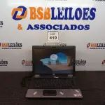 LOTE 419 - 01 NOTEBOOK HP SEM FONTE. (NO ESTADO) ATENÇÃO! FAZER A VISITAÇÃO ANTES DE ARREMATAR, NÃO SABEMOS SE FUNCIONA. LEILÃO NÃO TEM GARANTIA E NEM DEVOLUÇÃO, SUJEITO A POSSÍVEIS AVARIAS VISÍVEIS/OCULTAS E/OU AUSÊNCIA DE COMPONENTES.