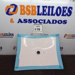 LOTE 176 - 01 CUBA DE EMBUTIR RETANGULAR. (NOVO) (NO ESTADO) ATENÇÃO! FAZER A VISITAÇÃO ANTES DE ARREMATAR, NÃO SABEMOS SE FUNCIONA. LEILÃO NÃO TEM GARANTIA E NEM DEVOLUÇÃO, SUJEITO A POSSÍVEIS AVARIAS VISÍVEIS/OCULTAS E/OU AUSÊNCIA DE COMPONENTES.