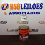 LOTE 103 - 01 LATA DE TINTA ESMALTE PARA MADEIRAS E METAIS NA COR BRILHANTE PLATINA DE 3,6L MARCA SUVINIL. (NOVO) (NO ESTADO) ATENÇÃO! FAZER A VISITAÇÃO ANTES DE ARREMATAR, NÃO SABEMOS SE FUNCIONA. LEILÃO NÃO TEM GARANTIA E NEM DEVOLUÇÃO, SUJEITO A POSSÍVEIS AVARIAS VISÍVEIS/OCULTAS E/OU AUSÊNCIA DE COMPONENTES.