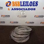 LOTE 127 - 01 LOTE COM 09 ROLOS DE ARAME GALVANIZADO. (NOVO) (NO ESTADO) ATENÇÃO! FAZER A VISITAÇÃO ANTES DE ARREMATAR, NÃO SABEMOS SE FUNCIONA. LEILÃO NÃO TEM GARANTIA E NEM DEVOLUÇÃO, SUJEITO A POSSÍVEIS AVARIAS VISÍVEIS/OCULTAS E/OU AUSÊNCIA DE COMPONENTES.