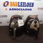 LOTE 178 - 02 AIR FRYER MARCA MONDIAL COM AVARIAS.  (NO ESTADO) ATENÇÃO! FAZER A VISITAÇÃO ANTES DE ARREMATAR, NÃO SABEMOS SE FUNCIONA. LEILÃO NÃO TEM GARANTIA E NEM DEVOLUÇÃO, SUJEITO A POSSÍVEIS AVARIAS VISÍVEIS/OCULTAS E/OU AUSÊNCIA DE COMPONENTES.