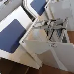 LOTE 437 - 02 MESAS COM REGULAGEM DE ALTURA MANUAL E 3 LATERAIS EM MADEIRA PRA BAIA. (NO ESTADO) ATENÇÃO! FAZER A VISITAÇÃO ANTES DE ARREMATAR, NÃO SABEMOS SE FUNCIONA. LEILÃO NÃO TEM GARANTIA E NEM DEVOLUÇÃO, SUJEITO A POSSÍVEIS AVARIAS VISÍVEIS/OCULTAS E/OU AUSÊNCIA DE COMPONENTES.