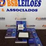 LOTE 223 - 05 REFLETORES DE LED 100W.(NOVO) (NO ESTADO) ATENÇÃO! FAZER A VISITAÇÃO ANTES DE ARREMATAR, NÃO SABEMOS SE FUNCIONA. LEILÃO NÃO TEM GARANTIA E NEM DEVOLUÇÃO, SUJEITO A POSSÍVEIS AVARIAS VISÍVEIS/OCULTAS E/OU AUSÊNCIA DE COMPONENTES.