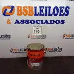 LOTE 110 - 01 LATA DE TINTA ESMALTE PARA MADEIRAS E METAIS NA COR BRILHANTE PLATINA DE 3,6L MARCA SUVINIL. (NOVO) (NO ESTADO) ATENÇÃO! FAZER A VISITAÇÃO ANTES DE ARREMATAR, NÃO SABEMOS SE FUNCIONA. LEILÃO NÃO TEM GARANTIA E NEM DEVOLUÇÃO, SUJEITO A POSSÍVEIS AVARIAS VISÍVEIS/OCULTAS E/OU AUSÊNCIA DE COMPONENTES.