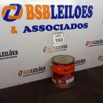 LOTE 103 - 01 LATA DE TINTA ESMALTE PARA MADEIRAS E METAIS NA COR BRILHANTE PLATINA DE 3,6L MARCA SUVINIL. (NOVO) (NO ESTADO) ATENÇÃO! FAZER A VISITAÇÃO ANTES DE ARREMATAR, NÃO SABEMOS SE FUNCIONA. LEILÃO NÃO TEM GARANTIA E NEM DEVOLUÇÃO, SUJEITO A POSSÍVEIS AVARIAS VISÍVEIS/OCULTAS E/OU AUSÊNCIA DE COMPONENTES.