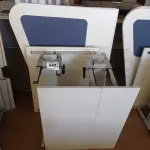 LOTE 443 - 02 MESAS COM REGULAGEM DE ALTURA MANUAL E 3 LATERAIS EM MADEIRA PRA BAIA. (NO ESTADO) ATENÇÃO! FAZER A VISITAÇÃO ANTES DE ARREMATAR, NÃO SABEMOS SE FUNCIONA. LEILÃO NÃO TEM GARANTIA E NEM DEVOLUÇÃO, SUJEITO A POSSÍVEIS AVARIAS VISÍVEIS/OCULTAS E/OU AUSÊNCIA DE COMPONENTES.