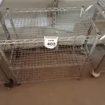 01 CARRINHO PARA SERVIÇO CROMADO. (NO ESTADO) ATENÇÃO! FAZER A VISITAÇÃO ANTES DE ARREMATAR, NÃO SABEMOS SE FUNCIONA. LEILÃO NÃO TEM GARANTIA E NEM DEVOLUÇÃO, SUJEITO A POSSÍVEIS AVARIAS VISÍVEIS/OCULTAS E/OU AUSÊNCIA DE COMPONENTES.
