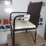 LOTE 014 - 01 GARDEN CHAIR. (CADEIRA DE JARDIM) (NO ESTADO EM QUE SE ENCONTRA. SUJEITO A AVARIAS OCULTAS/VISÍVEIS.) BH1671B