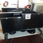 LOTE 301 - 09 MONITORES MODELOS DIVERSOS. (NO ESTADO) ATENÇÃO! FAZER A VISITAÇÃO ANTES DE ARREMATAR, NÃO SABEMOS SE FUNCIONA. LEILÃO NÃO TEM GARANTIA E NEM DEVOLUÇÃO, SUJEITO A POSSÍVEIS AVARIAS VISÍVEIS/OCULTAS E/OU AUSÊNCIA DE COMPONENTES.