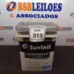 LOTE 313 - 01 GALÃO DE TINTA SUVINIL DE 18L PARA INTERIORES ACABAMENTO FOSCO BRANCO. (NOVO) (NO ESTADO) ATENÇÃO! FAZER A VISITAÇÃO ANTES DE ARREMATAR, NÃO SABEMOS SE FUNCIONA. LEILÃO NÃO TEM GARANTIA E NEM DEVOLUÇÃO, SUJEITO A POSSÍVEIS AVARIAS VISÍVEIS/OCULTAS E/OU AUSÊNCIA DE COMPONENTES.