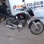 LOTE 001 - 01 HONDA CG 150 TITAN ESD ÁLCOOL/GASOLINA; COR PRETA; ANO 2012/2012. (NO ESTADO)