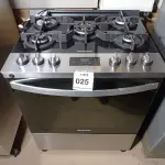 LOTE 025 - 01 FOGÃO BRASTEMP 05 BOCAS BIVOLT (STOVE). (NO ESTADO EM QUE SE ENCONTRA. SUJEITO A AVARIAS OCULTAS/VISÍVEIS.) BJ7374S