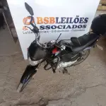 LOTE 002 - 01 HONDA CG 150 TITAN ESD ÁLCOOL/GASOLINA; COR PRETA; ANO 2012/2012. (NO ESTADO)