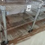 LOTE 400 - 01 CARRINHO PARA SERVIÇO CROMADO. (NO ESTADO) ATENÇÃO! FAZER A VISITAÇÃO ANTES DE ARREMATAR, NÃO SABEMOS SE FUNCIONA. LEILÃO NÃO TEM GARANTIA E NEM DEVOLUÇÃO, SUJEITO A POSSÍVEIS AVARIAS VISÍVEIS/OCULTAS E/OU AUSÊNCIA DE COMPONENTES.