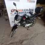 LOTE 002 - 01 HONDA CG 150 TITAN ESD ÁLCOOL/GASOLINA; COR PRETA; ANO 2012/2012. (NO ESTADO)