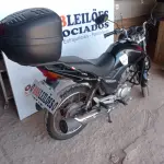 LOTE 001 - 01 HONDA CG 150 TITAN ESD ÁLCOOL/GASOLINA; COR PRETA; ANO 2012/2012. (NO ESTADO)