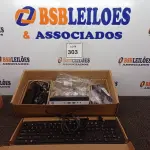 LOTE 303 - 01 CPU HP, MOUSE, TECLADO E CARREGADOR. (NO ESTADO EM QUE SE ENCONTRA. SUJEITO A AVARIAS OCULTAS/VISÍVEIS.) BD0546M