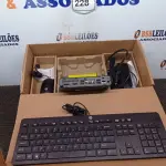 LOTE 228 - 01 CPU HP, MOUSE, TECLADO E CARREGADOR. (NO ESTADO EM QUE SE ENCONTRA. SUJEITO A AVARIAS OCULTAS/VISÍVEIS.) BD0545M