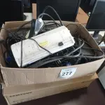 LOTE 277 - 02 CAIXAS COM CABOS DIVERSOS. (NO ESTADO EM QUE SE ENCONTRA. SUJEITO A AVARIAS OCULTAS/VISÍVEIS.)