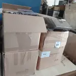 LOTE 341 - 01 CAIXA COM ACESSÓRIOS DE ESCRITÓRIO. (NO ESTADO EM QUE SE ENCONTRA. SUJEITO A AVARIAS OCULTAS/VISÍVEIS.)