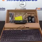 LOTE 234 - 01 CPU HP, MOUSE, TECLADO E CARREGADOR. (NO ESTADO EM QUE SE ENCONTRA. SUJEITO A AVARIAS OCULTAS/VISÍVEIS.) BD0550U