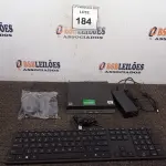 LOTE 184 - 01 CPU HP, MOUSE, TECLADO E CARREGADOR. (NO ESTADO EM QUE SE ENCONTRA. SUJEITO A AVARIAS OCULTAS/VISÍVEIS.) BD0545W