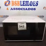 LOTE 342 - 01 MICRO-ONDAS LG 220V (MICROWAVE). (NO ESTADO EM QUE SE ENCONTRA. SUJEITO A AVARIAS OCULTAS/VISÍVEIS.) BF8674R