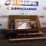 LOTE 360 - 01 CPU HP, MOUSE, TECLADO E CARREGADOR. (NO ESTADO EM QUE SE ENCONTRA. SUJEITO A AVARIAS OCULTAS/VISÍVEIS.) BD0545T
