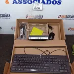 LOTE 226 - 01 CPU HP, MOUSE, TECLADO E CARREGADOR. (NO ESTADO EM QUE SE ENCONTRA. SUJEITO A AVARIAS OCULTAS/VISÍVEIS.) BD0550S