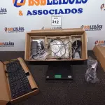 LOTE 312 - 01 CPU HP, MOUSE, TECLADO E CARREGADOR. (NO ESTADO EM QUE SE ENCONTRA. SUJEITO A AVARIAS OCULTAS/VISÍVEIS.) BD0558P