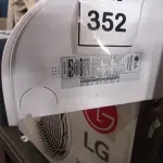 LOTE 352 - 01 AR CONDICIONADO LG INVERTER 11.000BTUS 220V. (NO ESTADO EM QUE SE ENCONTRA. SUJEITO A AVARIAS OCULTAS/VISÍVEIS.)