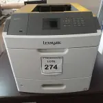 LOTE 274 - 01 EQUIPMENT (IMPRESSORA LEXMARK). (NO ESTADO EM QUE SE ENCONTRA. SUJEITO A AVARIAS OCULTAS/VISÍVEIS.) BH1571Y