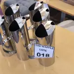 LOTE 018 - 06 JARRAS GRANDES EM INOX. (NO ESTADO) ATENÇÃO! FAZER A VISITAÇÃO ANTES DE ARREMATAR, NÃO SABEMOS SE FUNCIONA. LEILÃO NÃO TEM GARANTIA E NEM DEVOLUÇÃO, SUJEITO A POSSÍVEIS AVARIAS VISÍVEIS/OCULTAS E/OU AUSÊNCIA DE COMPONENTES.