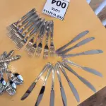 LOTE 004 - 6 COLHERES, 10 FACAS E 10 GARFOS EM INOX. (NO ESTADO) ATENÇÃO! FAZER A VISITAÇÃO ANTES DE ARREMATAR, NÃO SABEMOS SE FUNCIONA. LEILÃO NÃO TEM GARANTIA E NEM DEVOLUÇÃO, SUJEITO A POSSÍVEIS AVARIAS VISÍVEIS/OCULTAS E/OU AUSÊNCIA DE COMPONENTES.