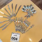 LOTE 004 - 6 COLHERES, 10 FACAS E 10 GARFOS EM INOX. (NO ESTADO) ATENÇÃO! FAZER A VISITAÇÃO ANTES DE ARREMATAR, NÃO SABEMOS SE FUNCIONA. LEILÃO NÃO TEM GARANTIA E NEM DEVOLUÇÃO, SUJEITO A POSSÍVEIS AVARIAS VISÍVEIS/OCULTAS E/OU AUSÊNCIA DE COMPONENTES.