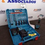 LOTE 108 - 01 CHAVE DE IMPACTO MARCA YQ COM MALETA E ACESSÓRIOS. (NO ESTADO) ATENÇÃO! FAZER A VISITAÇÃO ANTES DE ARREMATAR, NÃO SABEMOS SE FUNCIONA. LEILÃO NÃO TEM GARANTIA E NEM DEVOLUÇÃO, SUJEITO A POSSÍVEIS AVARIAS VISÍVEIS/OCULTAS E/OU AUSÊNCIA DE COMPONENTES.