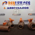 LOTE 211 - 04 REGISTROS ESFERA MARCA TIGRE. (NOVO) (NO ESTADO) ATENÇÃO! FAZER A VISITAÇÃO ANTES DE ARREMATAR, NÃO SABEMOS SE FUNCIONA. LEILÃO NÃO TEM GARANTIA E NEM DEVOLUÇÃO, SUJEITO A POSSÍVEIS AVARIAS VISÍVEIS/OCULTAS E/OU AUSÊNCIA DE COMPONENTES.