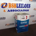 LOTE 195 - 01 LATA DE TINTA DIATEX IQUINE BASE P (NO ESTADO) ATENÇÃO! FAZER A VISITAÇÃO ANTES DE ARREMATAR, NÃO SABEMOS SE FUNCIONA. LEILÃO NÃO TEM GARANTIA E NEM DEVOLUÇÃO, SUJEITO A POSSÍVEIS AVARIAS VISÍVEIS/OCULTAS E/OU AUSÊNCIA DE COMPONENTES.