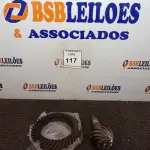 LOTE 117 - 01 COROA E 01 PINHÃO DO DIFERENCIAL DANA SUPER 44 41X113, 73 SPICER.  (NO ESTADO) ATENÇÃO! FAZER A VISITAÇÃO ANTES DE ARREMATAR, NÃO SABEMOS SE FUNCIONA. LEILÃO NÃO TEM GARANTIA E NEM DEVOLUÇÃO, SUJEITO A POSSÍVEIS AVARIAS VISÍVEIS/OCULTAS E/OU AUSÊNCIA DE COMPONENTES.